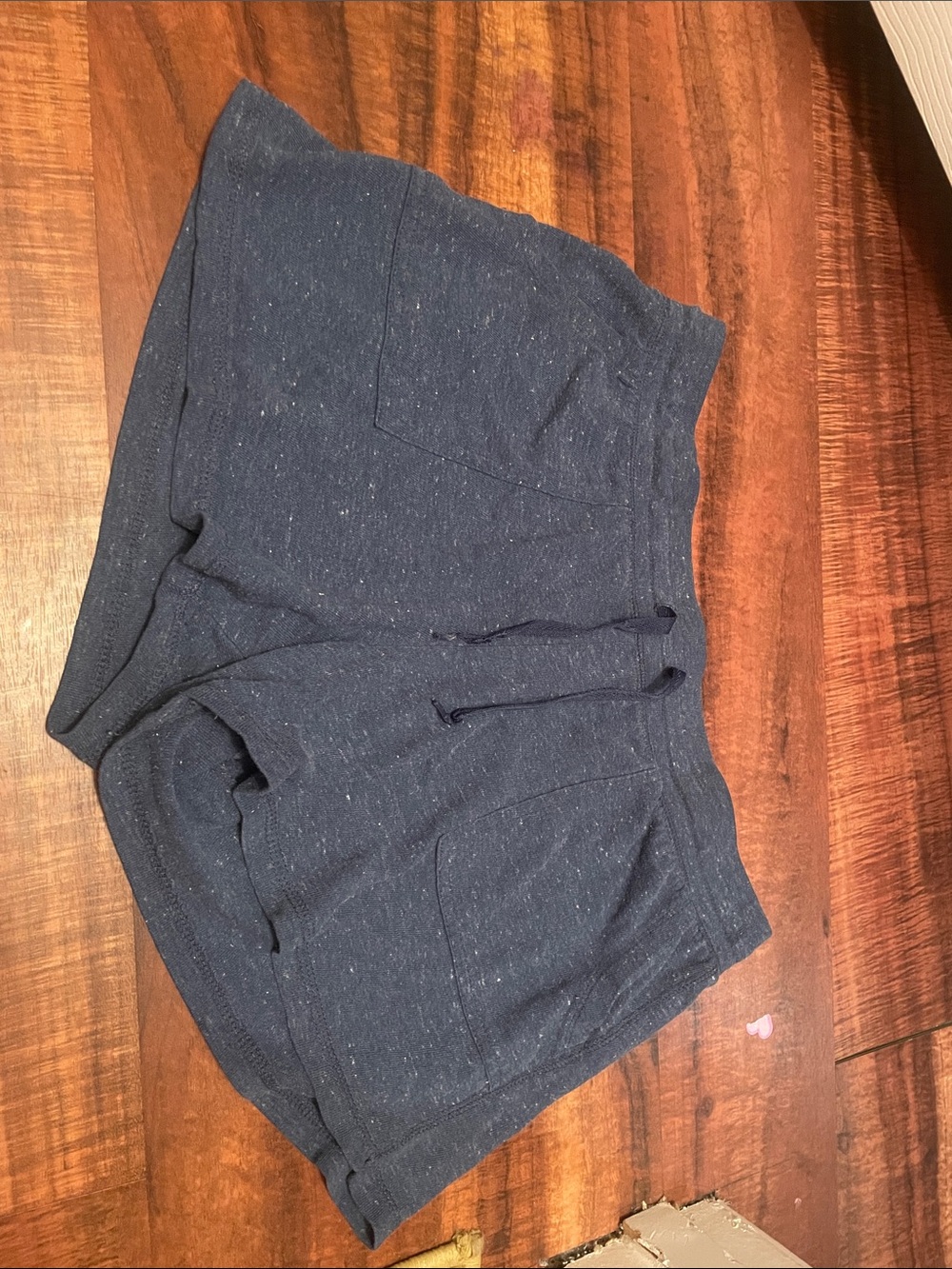 Athletic Works Navy Speckled Athletic Shorts